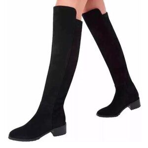 Blondo Sierra Black Leather Over-The-Knee Waterproof Boots Size 7